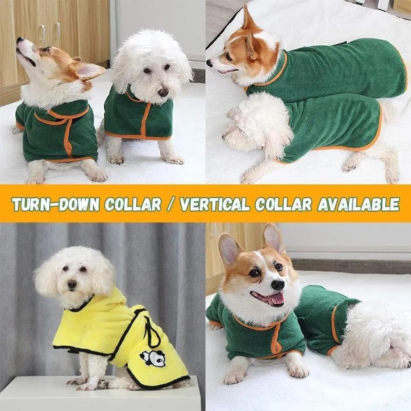 Premium Microfiber Dog Bathrobe