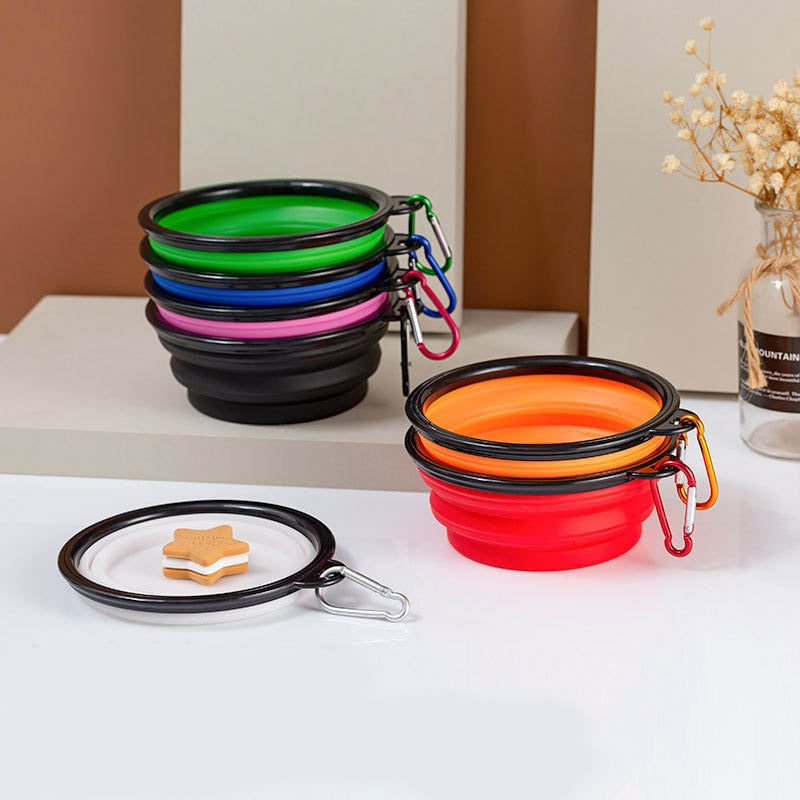 TravelBuddy: Collapsible Pet Feeding Bowl