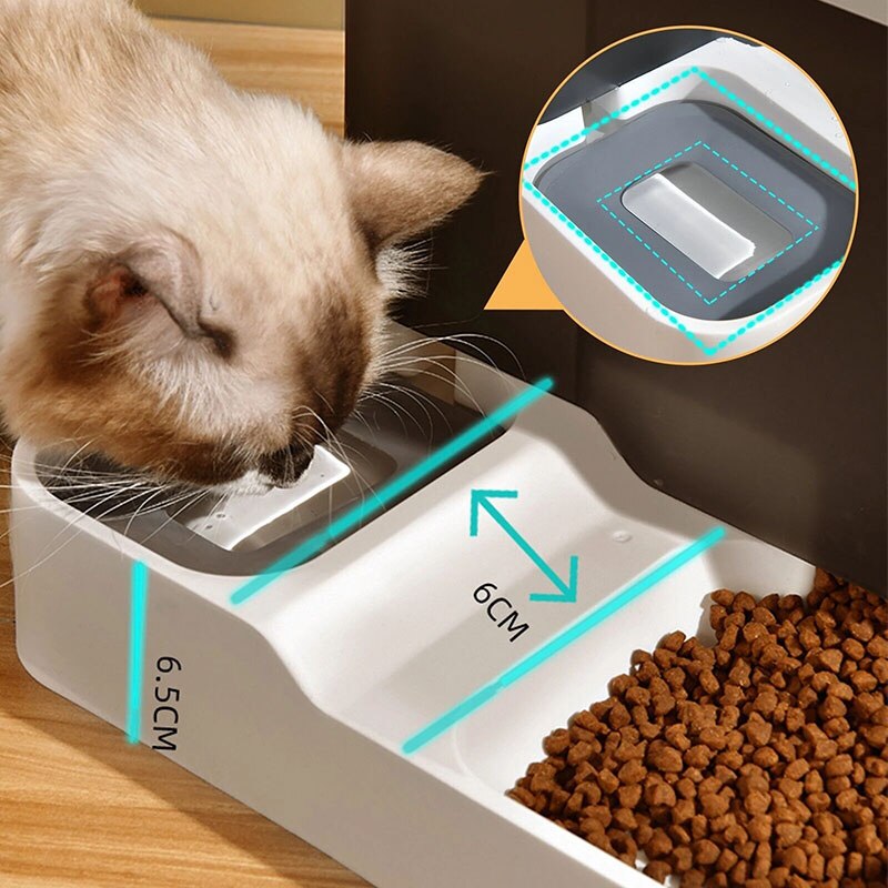 Automatic Cat Food & Water Dispenser