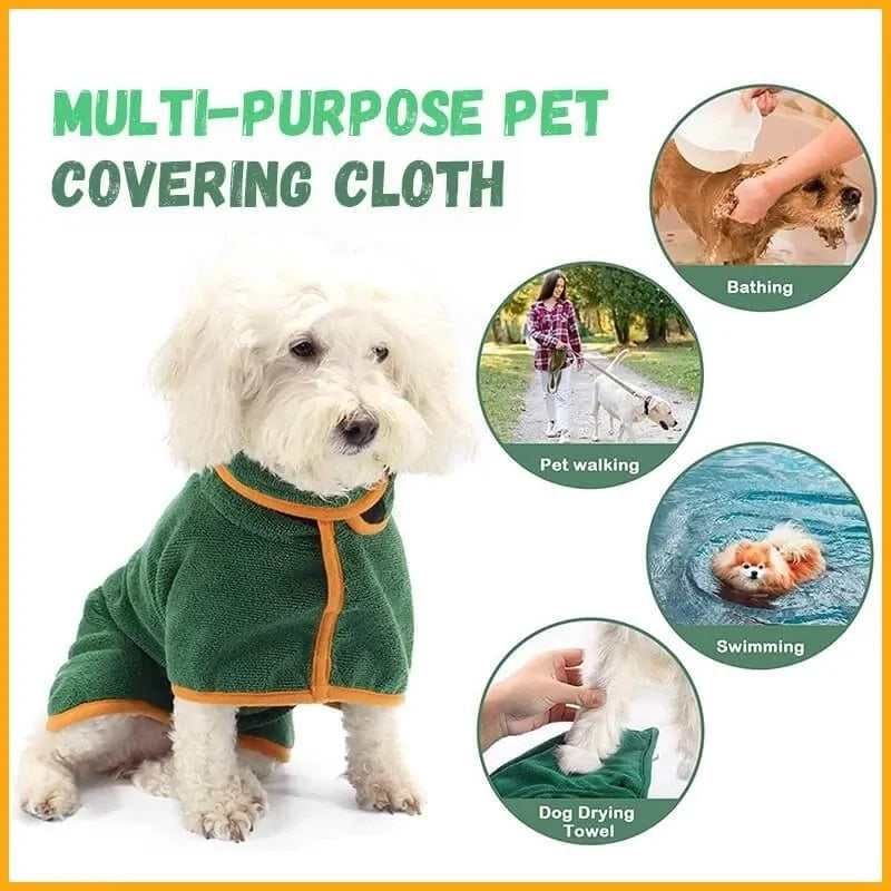 Premium Microfiber Dog Bathrobe