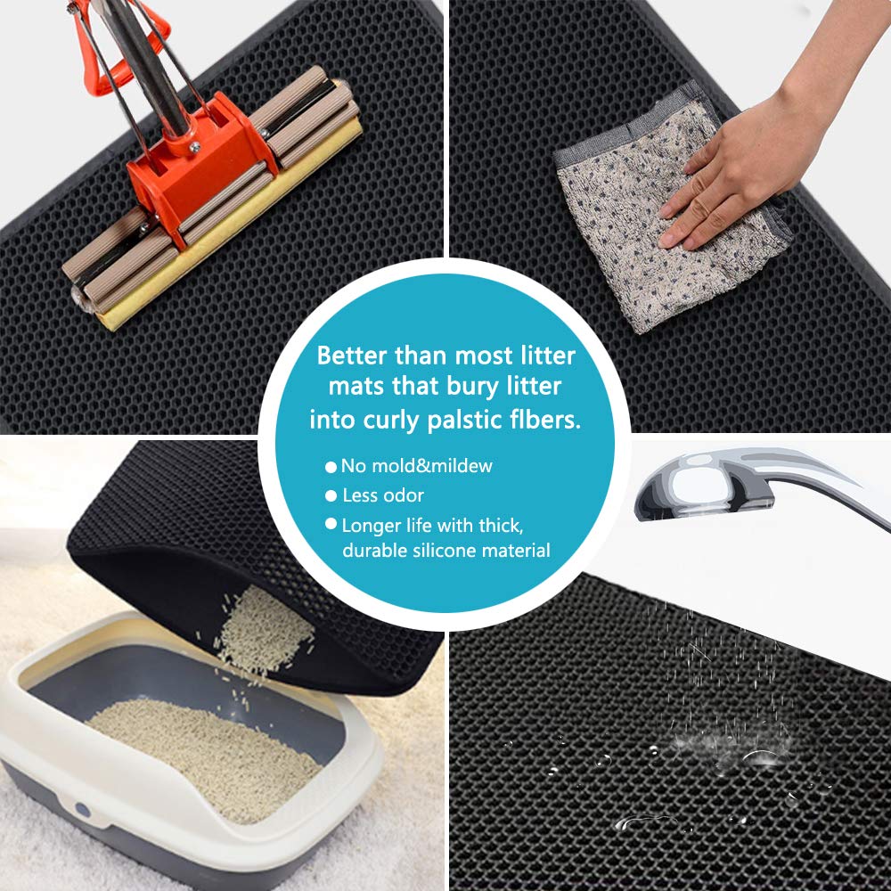 Purrfect Cat Litter Mat: Clean & Comfy